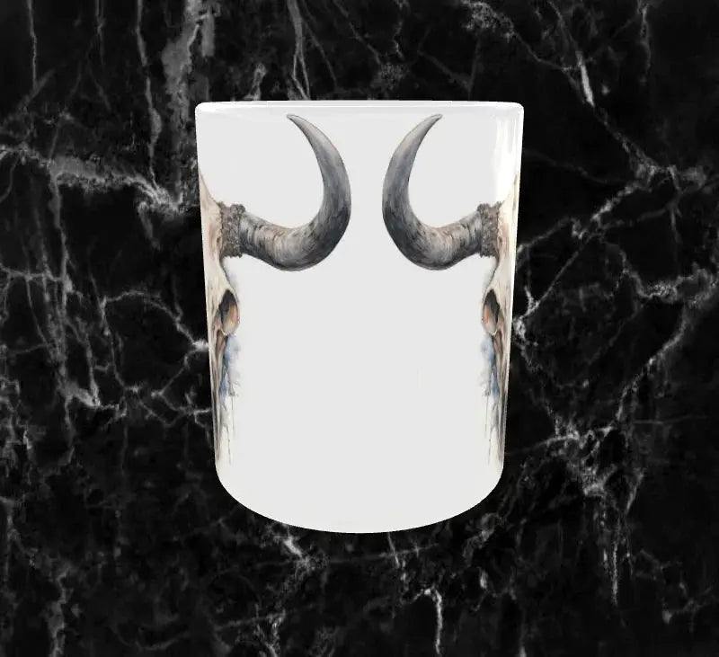 💀 Mug “Crâne de Vache Éternel” – Mystique & Intemporel ⚡ Sublimation Store