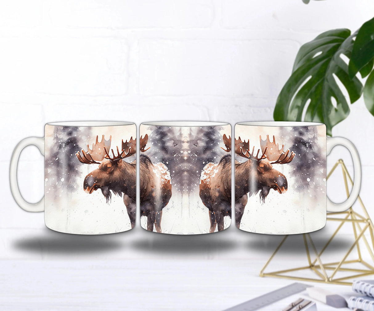 🦌 Mug “Renne Majestueux” – Édition de Noël 🎁 Sublimation Store