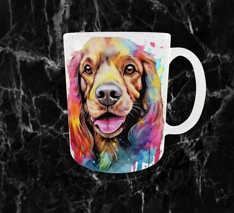 Mug Sublimation – Cocker Anglais Arc-en-Ciel & Sourire Radieux Sublimation Store