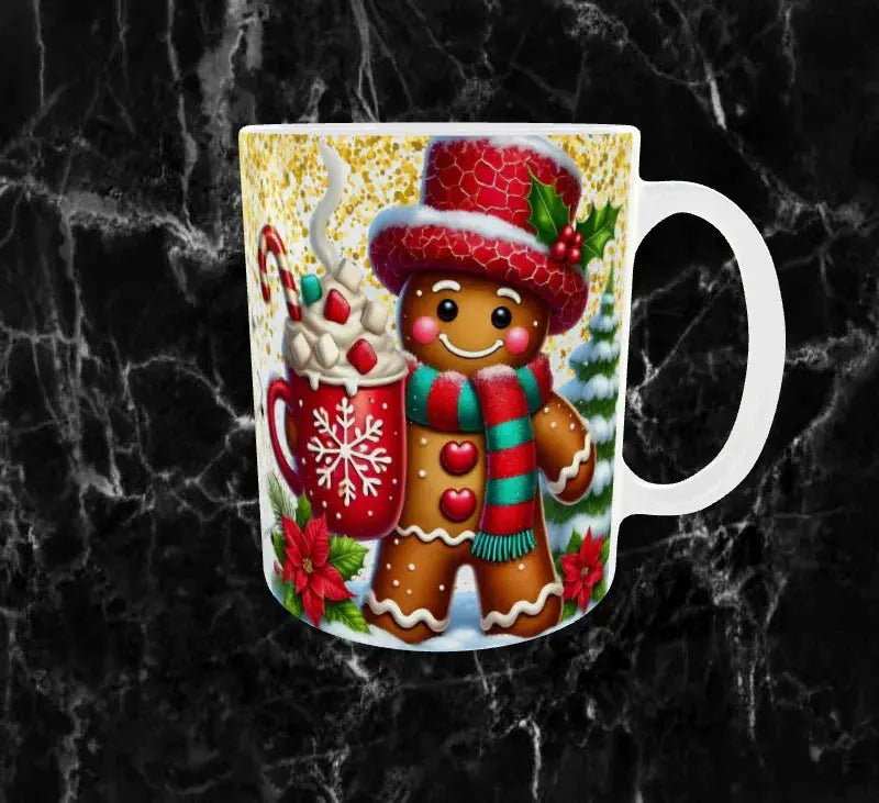🎅 Mug Pain d’Épice de Noël – Biscuit Gourmand & Tasse Festive en Main Sublimation Store