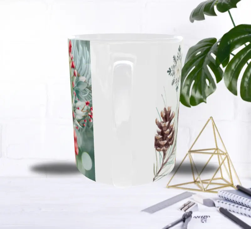 Mug Gnome de Noël & Montagne de Cadeaux – Magie Festive Sublimation Store