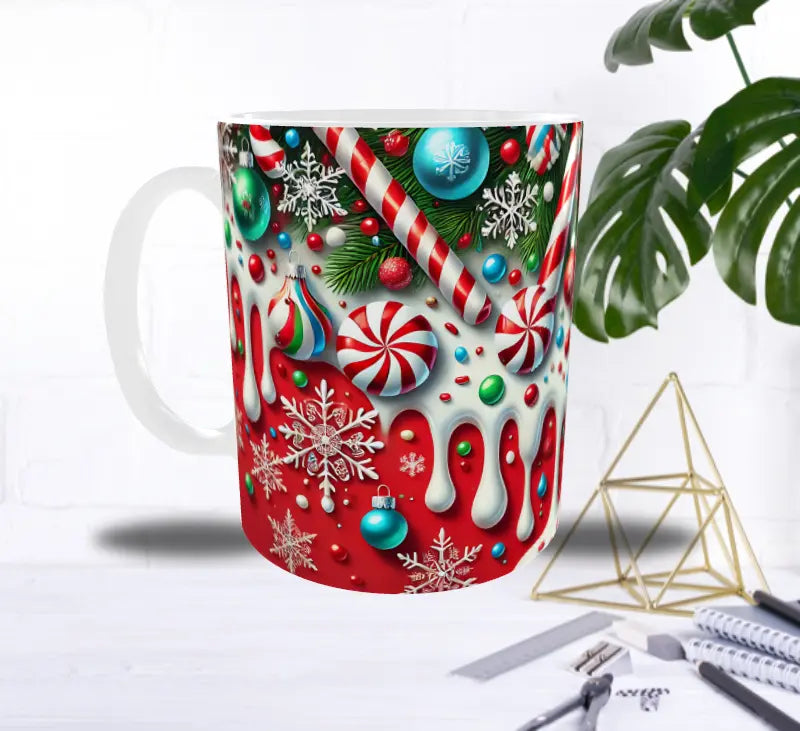 Mug Noël Festif – Décorations Gourmandes & Douceurs Sucrées Sublimation Store