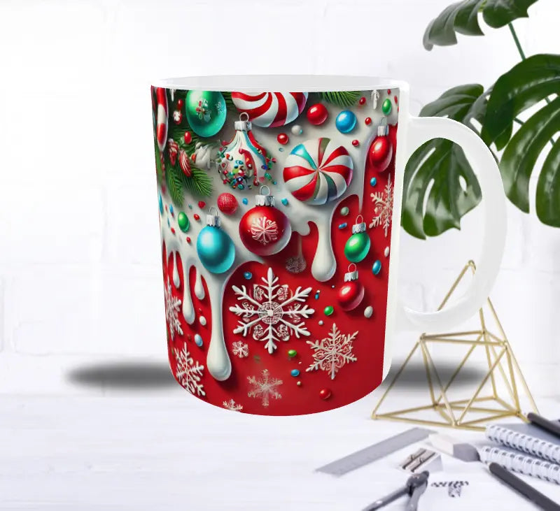 Mug Noël Festif – Décorations Gourmandes & Douceurs Sucrées Sublimation Store