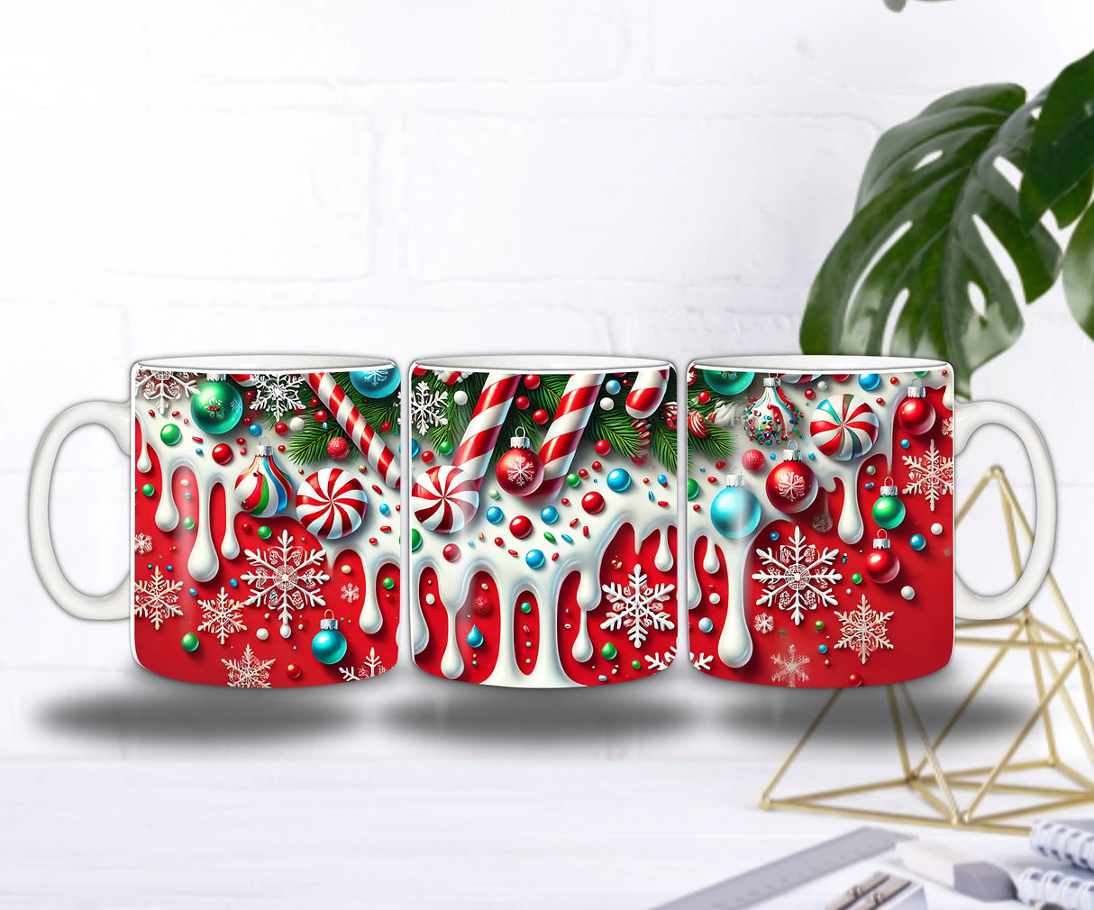 Mug Noël Festif – Décorations Gourmandes & Douceurs Sucrées Sublimation Store