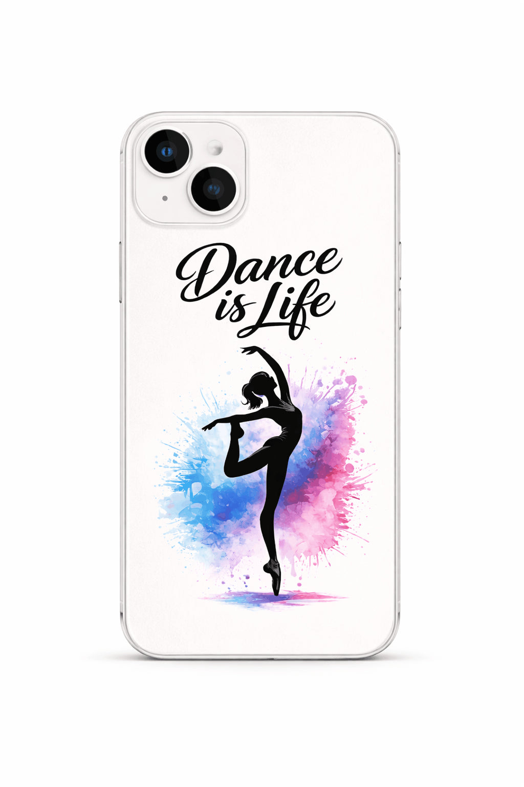 coque telephone dance is life danseuse aquarelle iphone