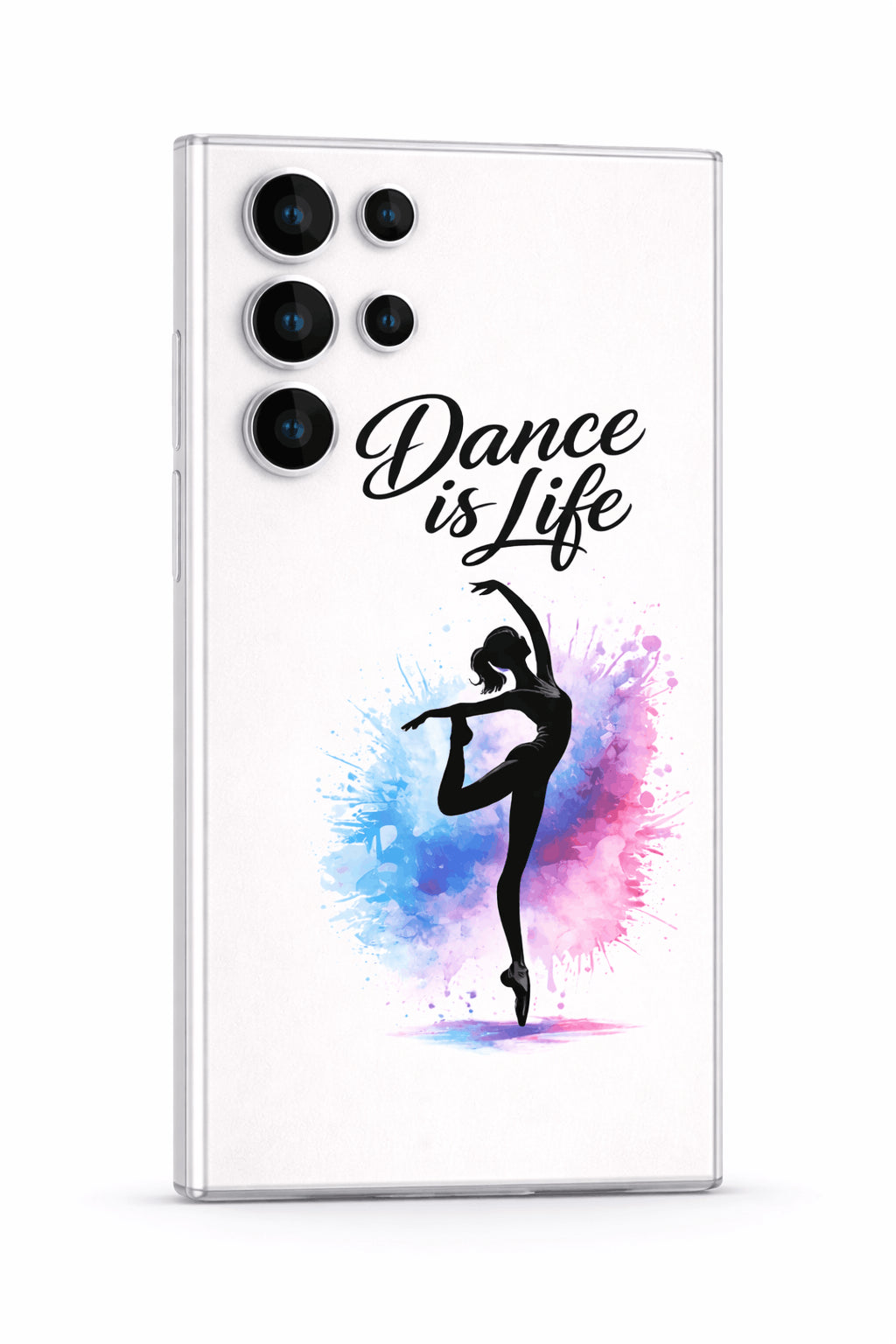 coque telephone dance is life danseuse aquarelle samsung