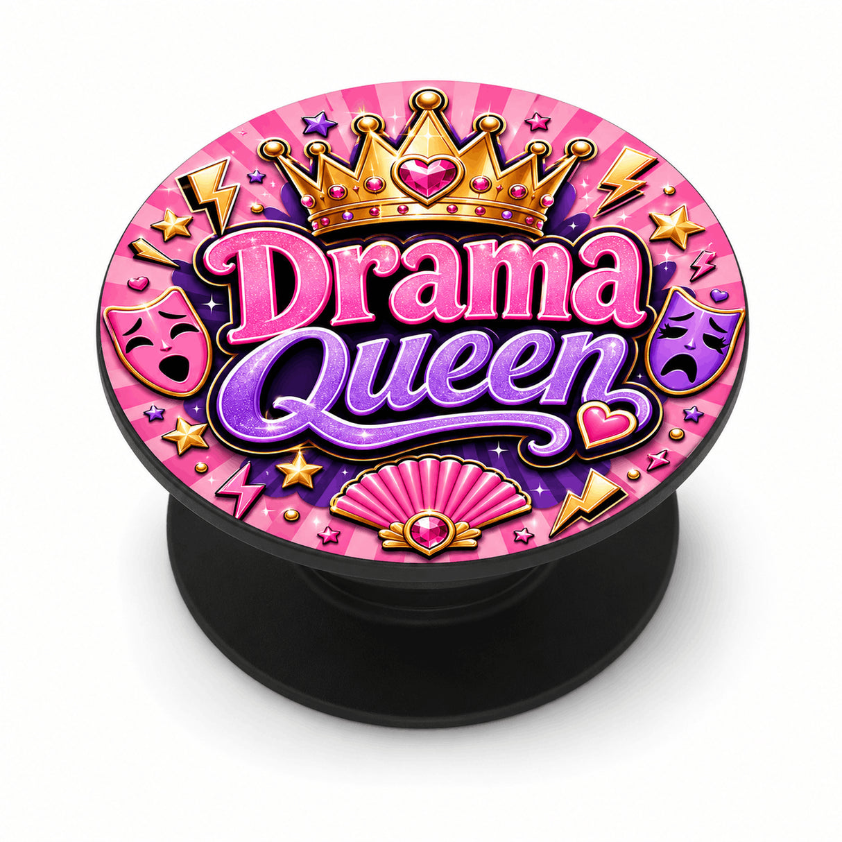 grip coque téléphone drama queen glamour sublimation haute définition vue produit