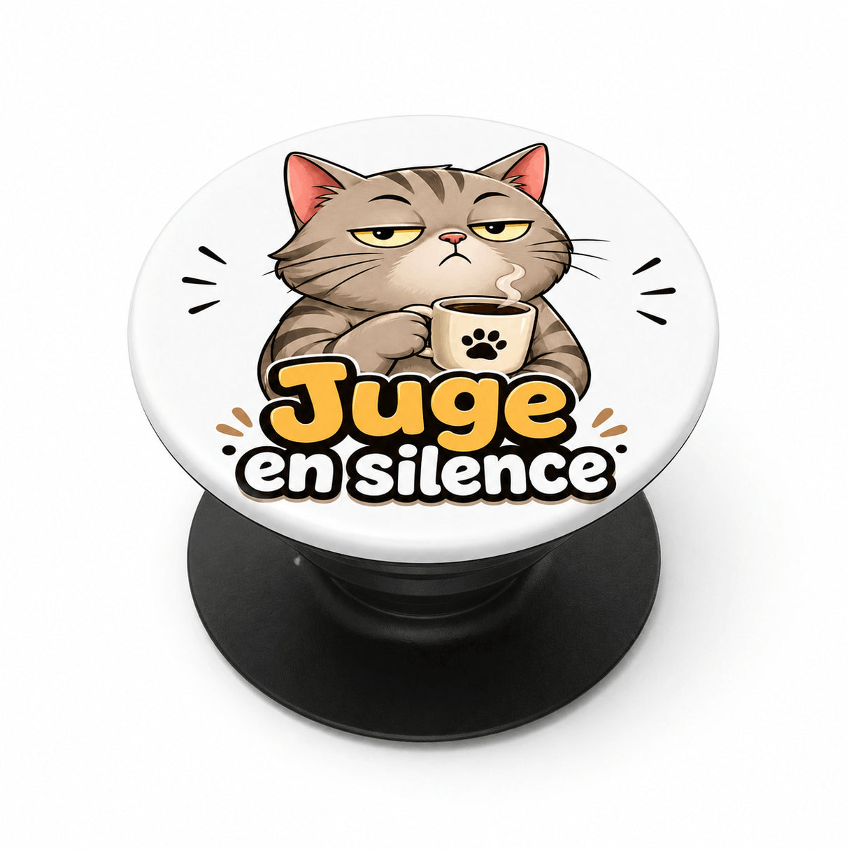grip coque téléphone juge en silence sublimation haute définition vue produit
