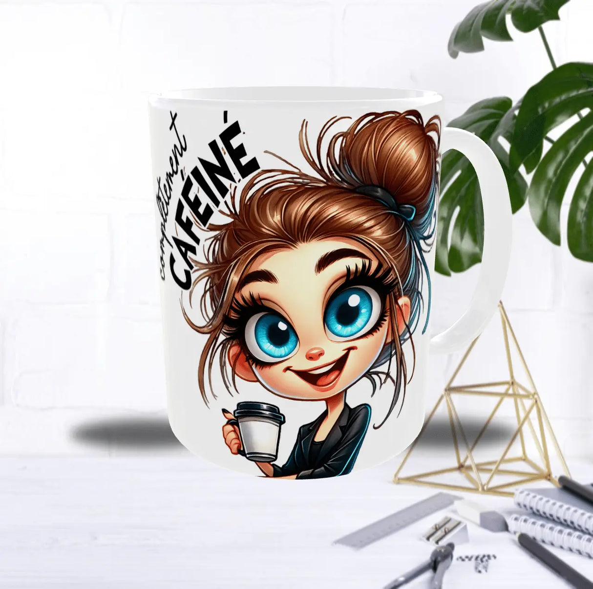 Mug “Avant / Après Café” – Jeune Fille – Recto/Verso Sublimation Store