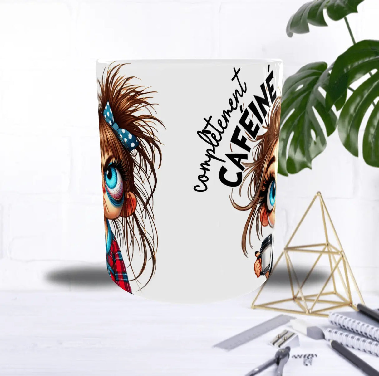 Mug “Avant / Après Café” – Jeune Fille – Recto/Verso Sublimation Store