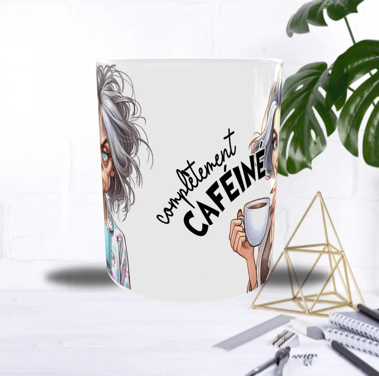 Mug “Avant / Après Café” – Femme 40/50 ans – Recto/Verso Sublimation Store