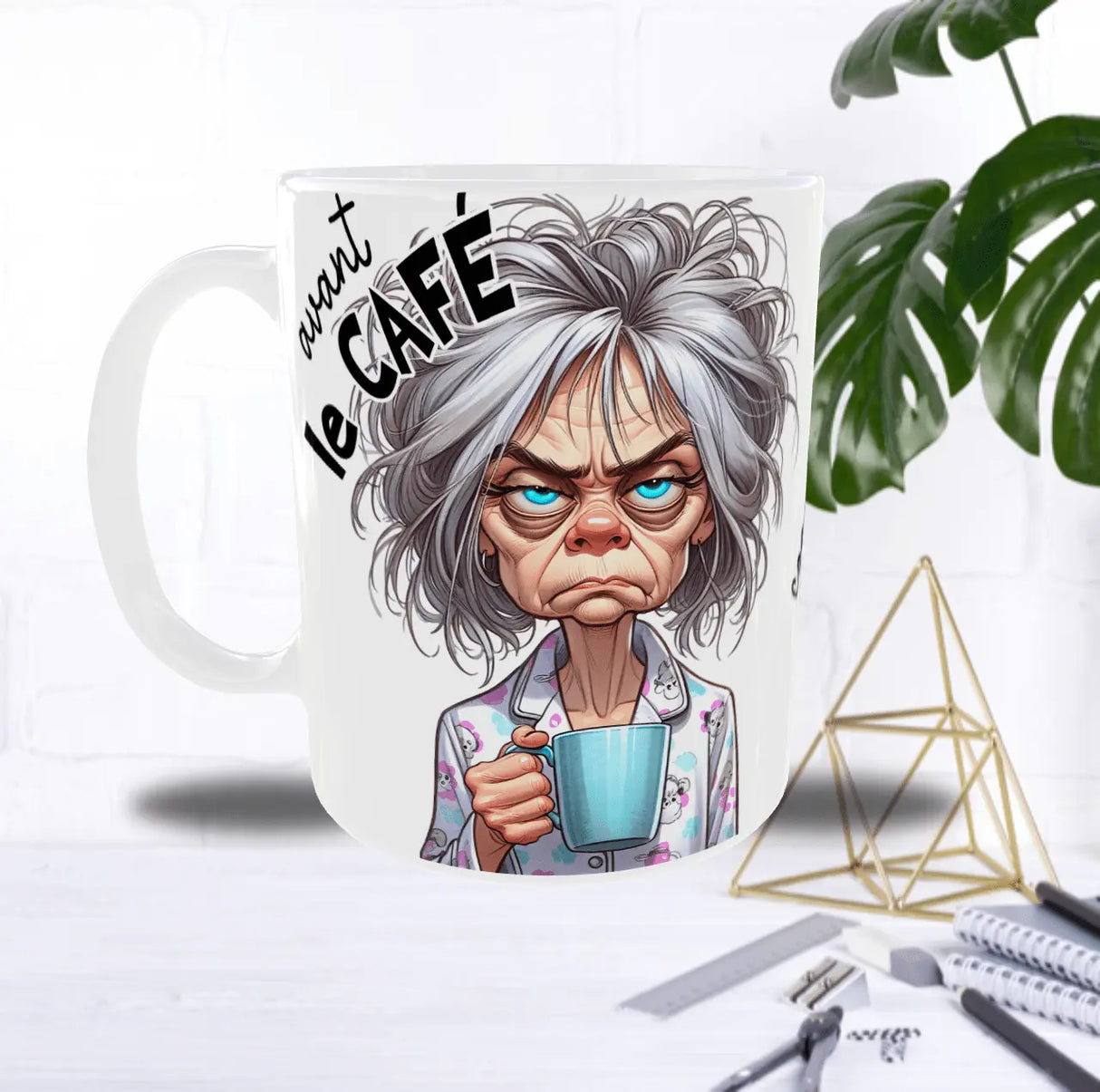 Mug “Avant / Après Café” – Femme 40/50 ans – Recto/Verso Sublimation Store