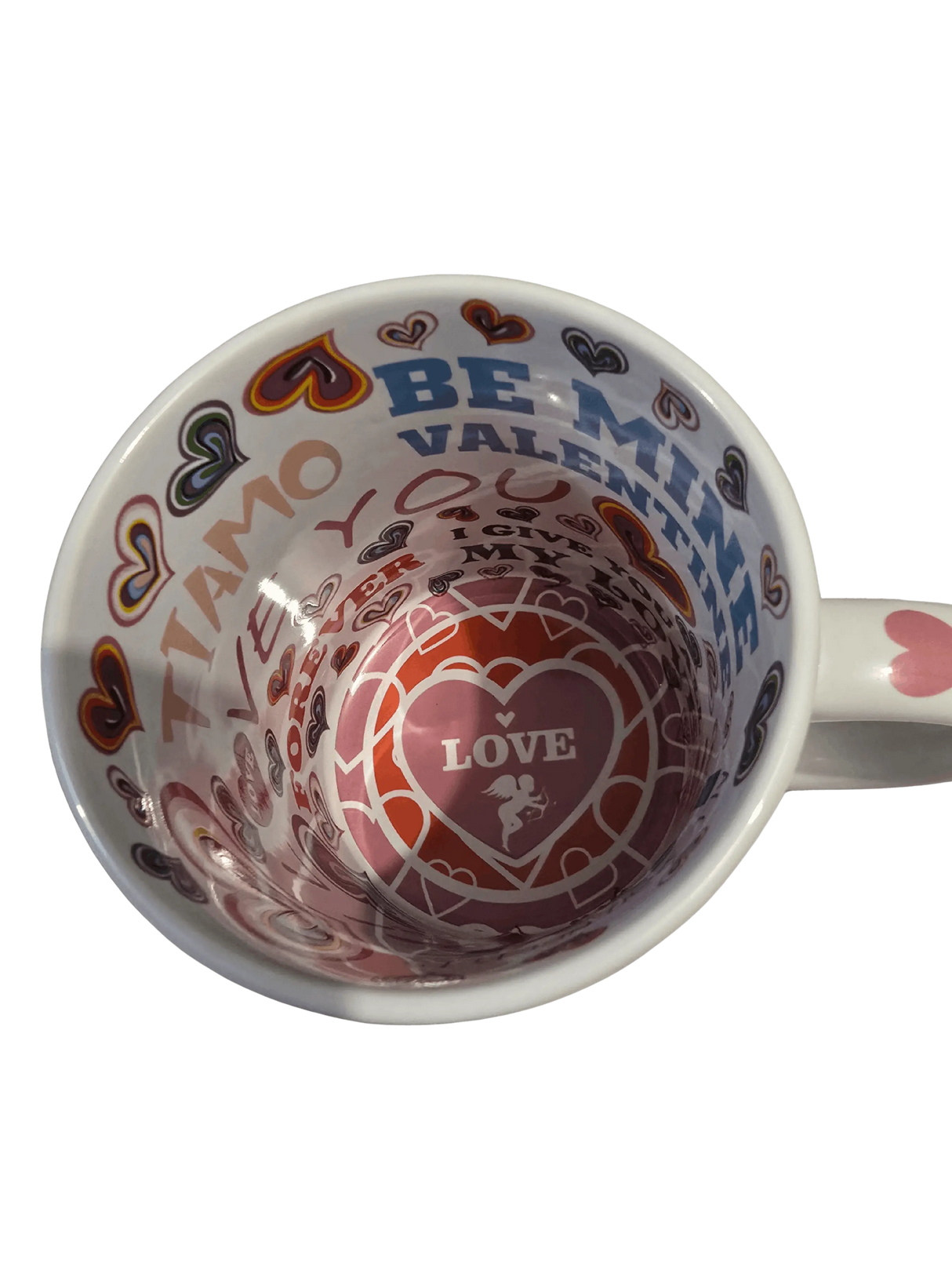 Mug Saint-Valentin “Cœur Éclat d’Amour” – Aquarelle Colorée & Petits Cœurs Sublimation Store