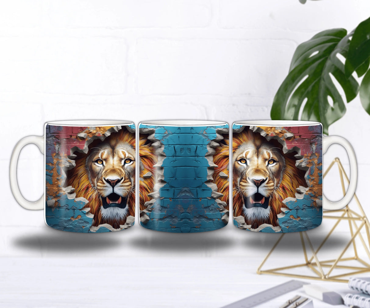 Mug “Lion Brise-Mur” – Puissant, sauvage… et terriblement charismatique Sublimation Store
