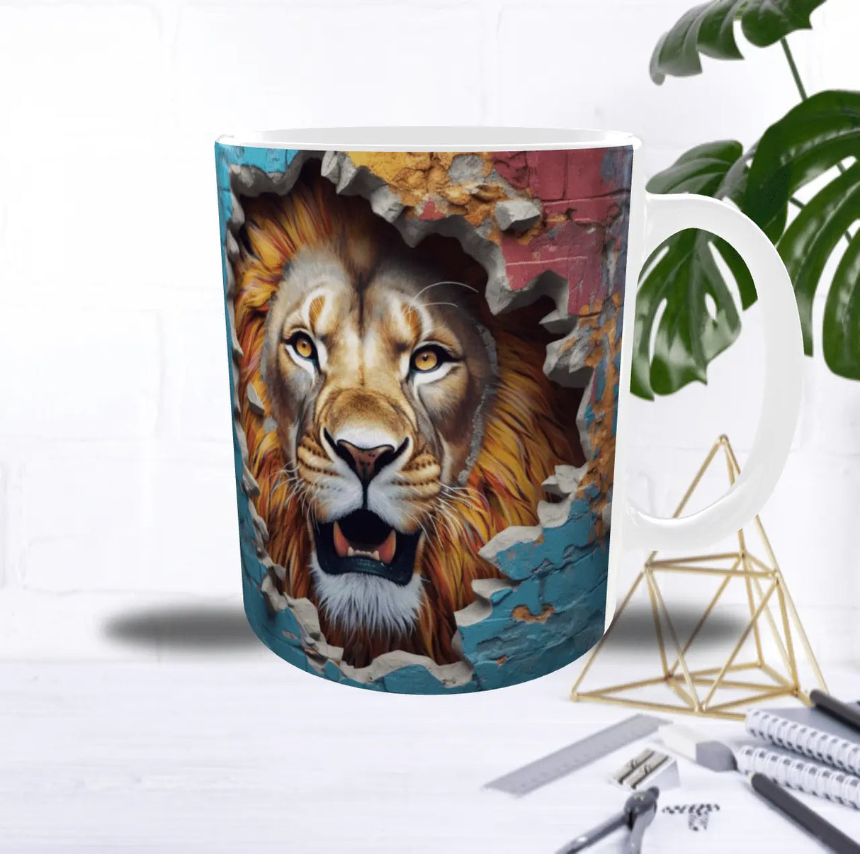 Mug “Lion Brise-Mur” – Puissant, sauvage… et terriblement charismatique Sublimation Store