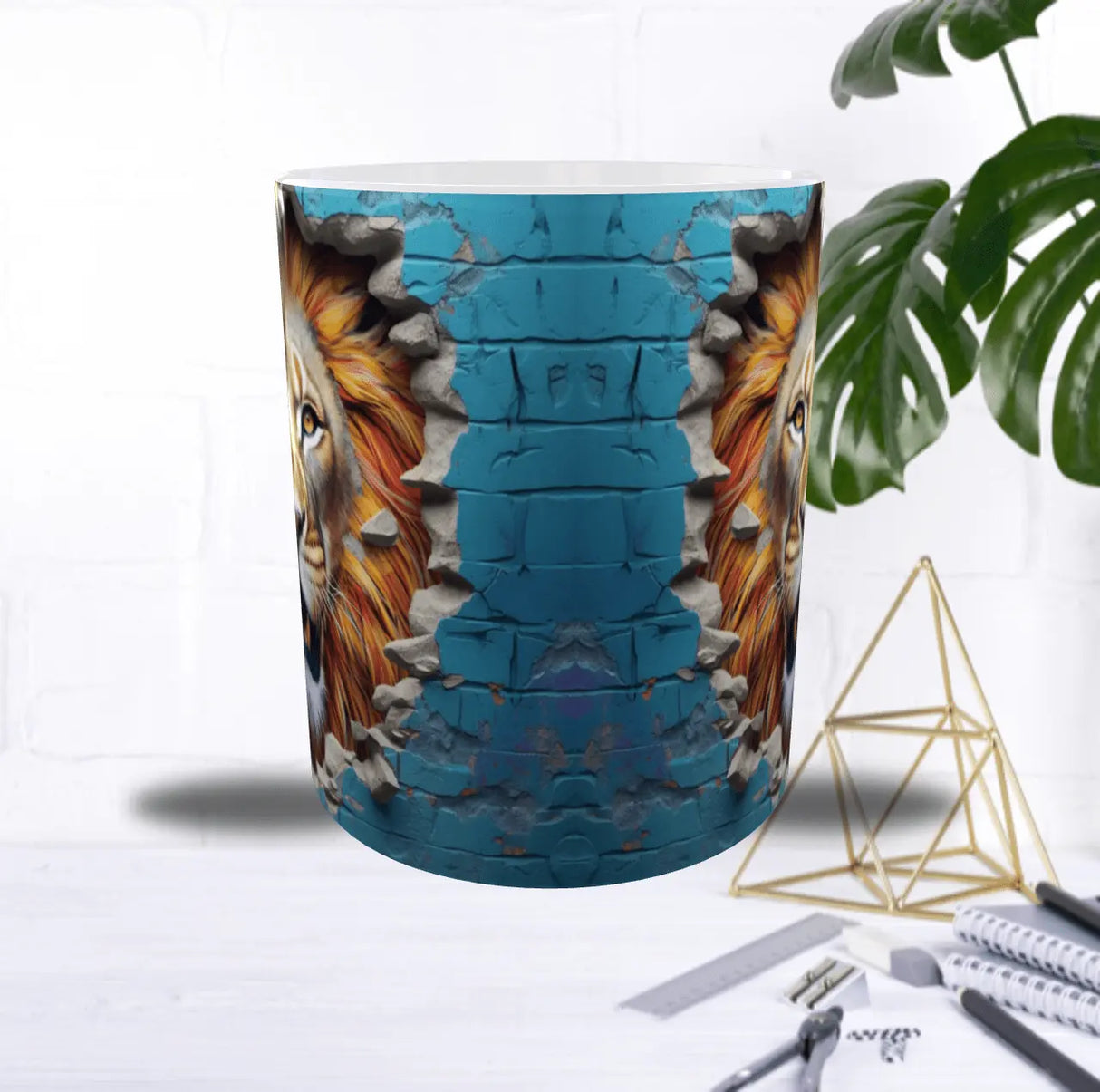 Mug “Lion Brise-Mur” – Puissant, sauvage… et terriblement charismatique Sublimation Store