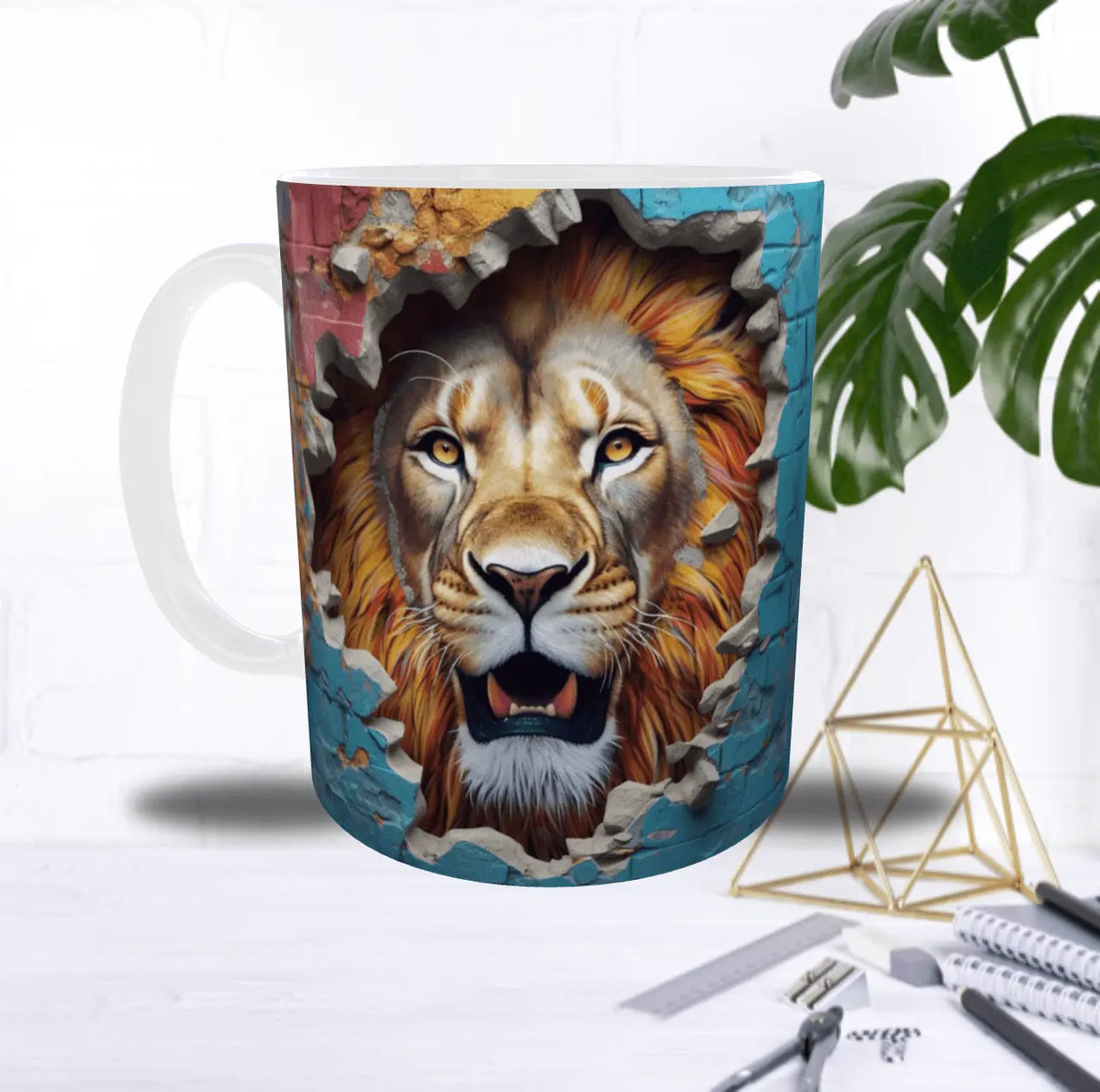 Mug “Lion Brise-Mur” – Puissant, sauvage… et terriblement charismatique Sublimation Store