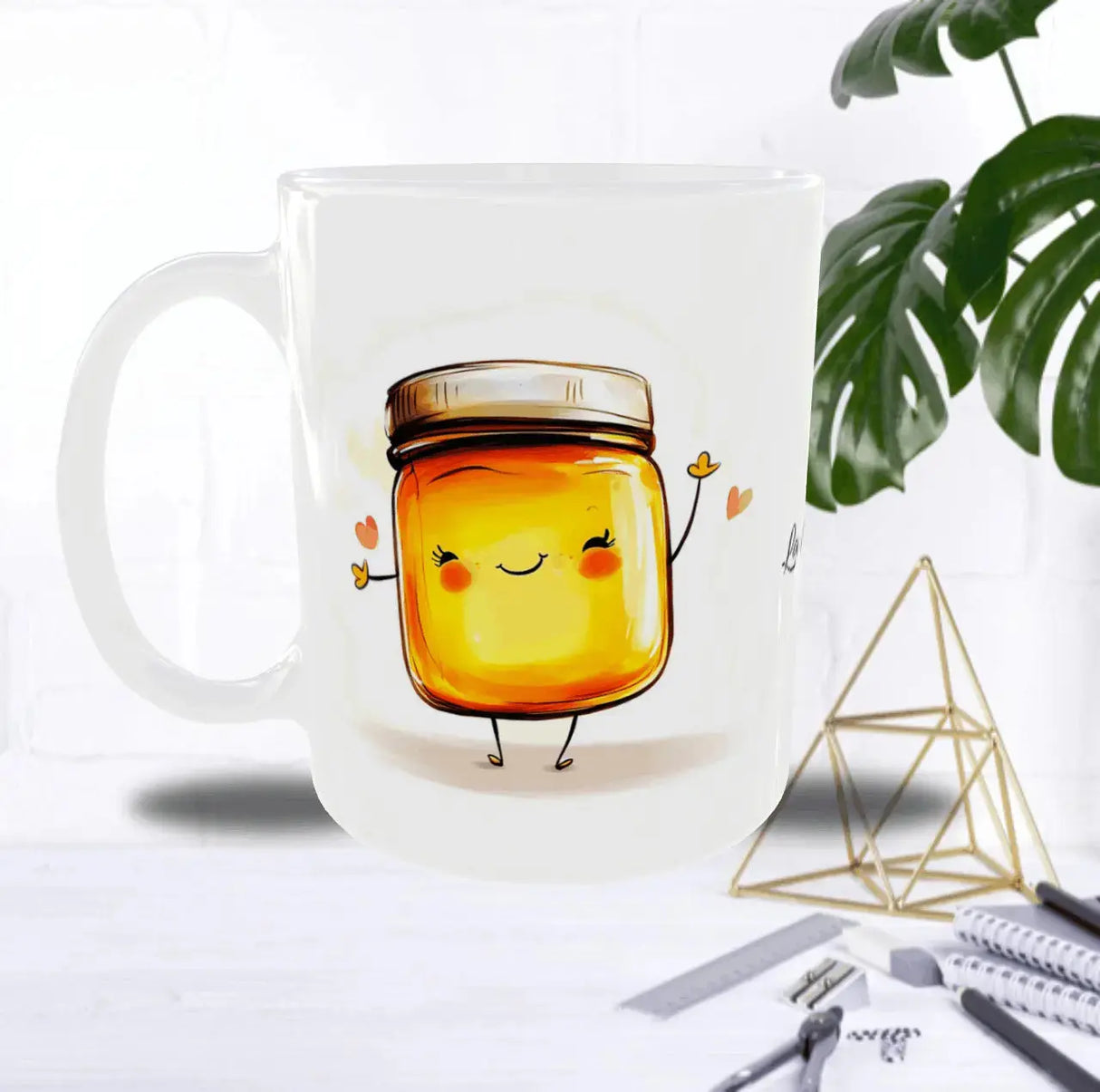 Mug Personnalisé Miel & Tartine 11 oz – Texte au Choix Sublimation Store