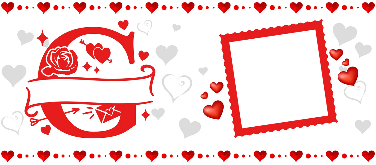 Mug Saint-Valentin Personnalisé – Initiales Stylisées, Prénom et Photo – 325ml Sublimation Store