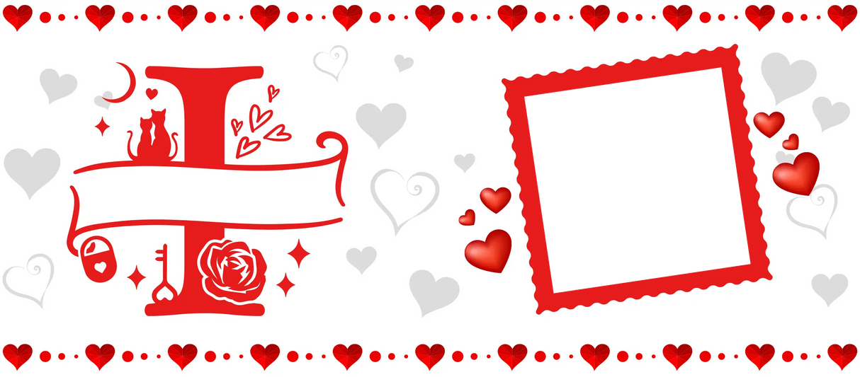 Mug Saint-Valentin Personnalisé – Initiales Stylisées, Prénom et Photo – 325ml Sublimation Store
