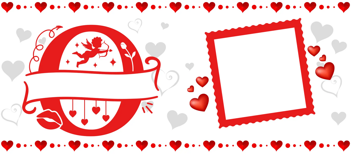 Mug Saint-Valentin Personnalisé – Initiales Stylisées, Prénom et Photo – 325ml Sublimation Store