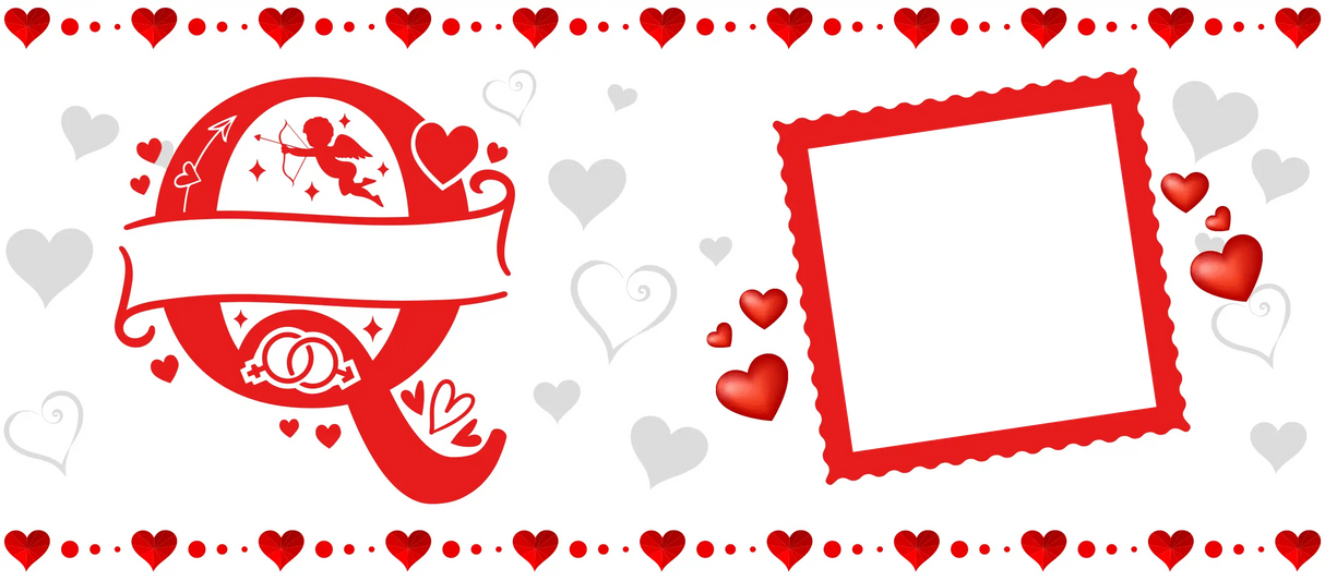 Mug Saint-Valentin Personnalisé – Initiales Stylisées, Prénom et Photo – 325ml Sublimation Store