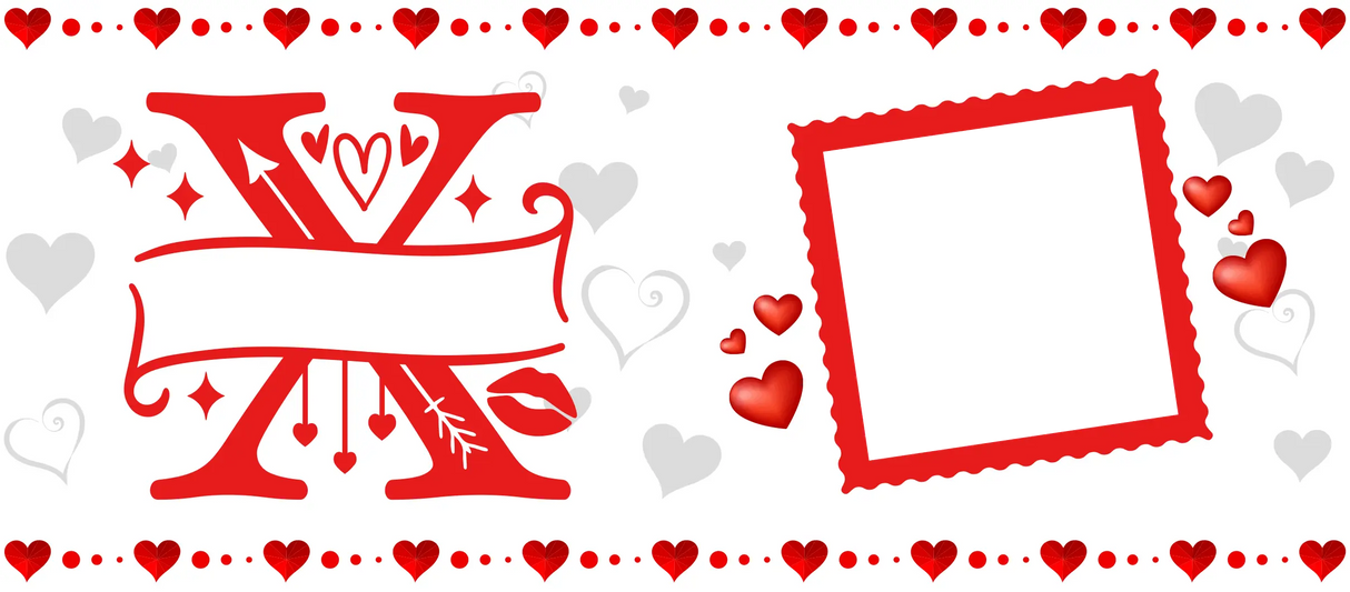 Mug Saint-Valentin Personnalisé – Initiales Stylisées, Prénom et Photo – 325ml Sublimation Store