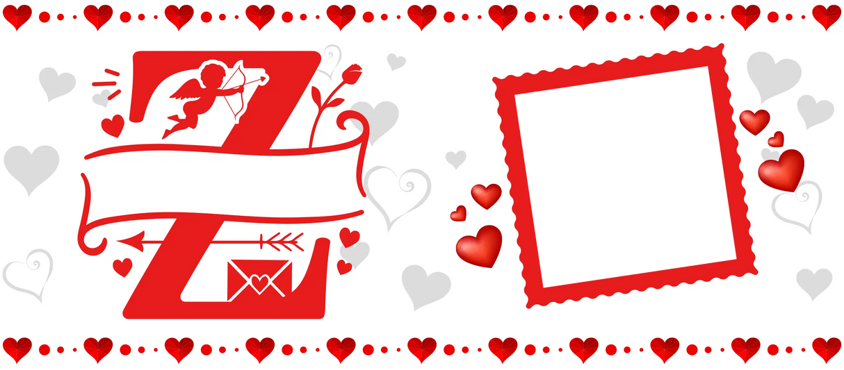 Mug Saint-Valentin Personnalisé – Initiales Stylisées, Prénom et Photo – 325ml Sublimation Store