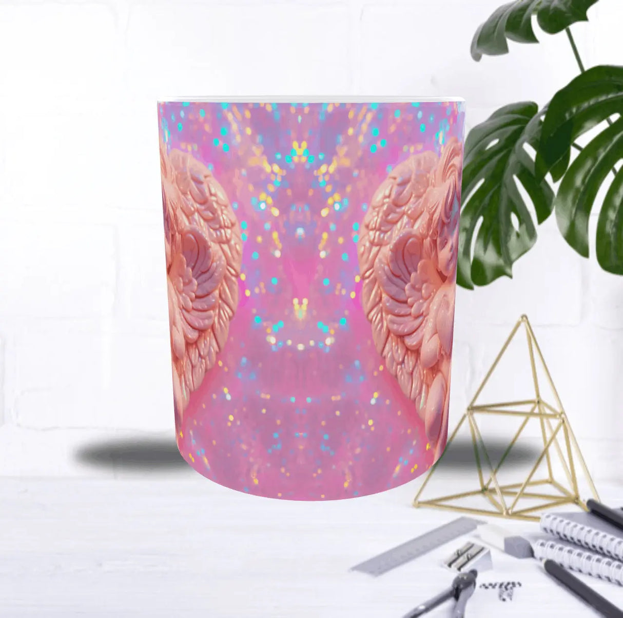 Mug Scintillant "Petit Ange d'Amour" – Design Féerique & Brillant Sublimation Store