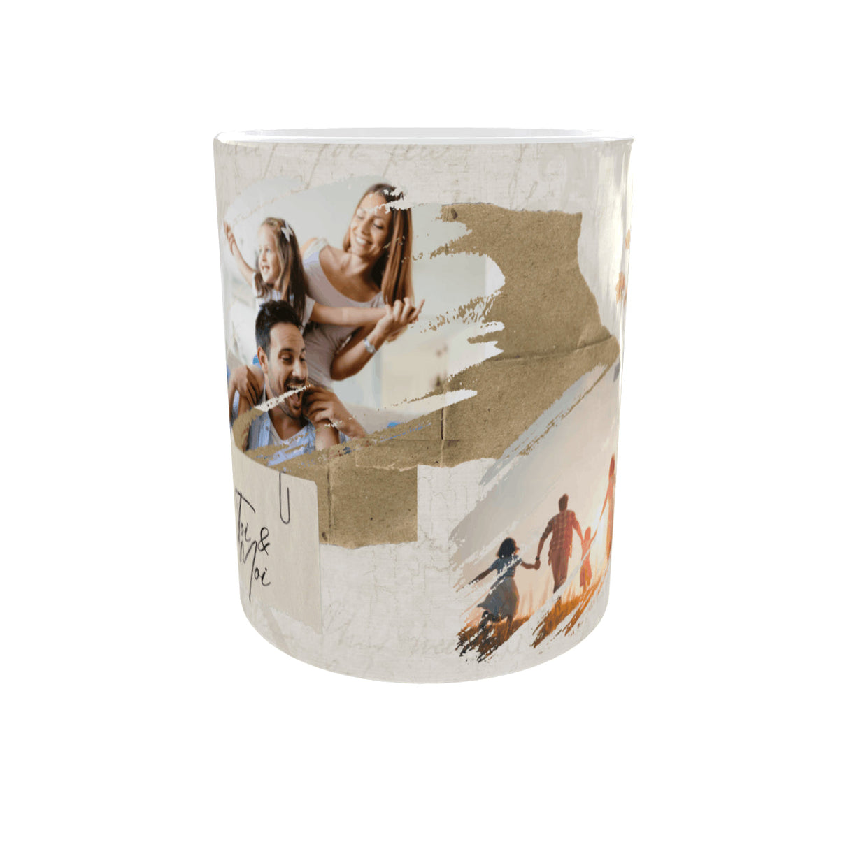 Mug personnalisé 2 photos texte – 11 oz / 325 ml Sublimation Store