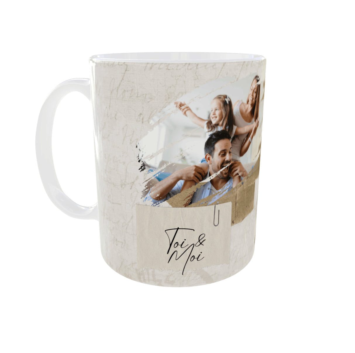 Mug personnalisé 2 photos texte – 11 oz / 325 ml Sublimation Store