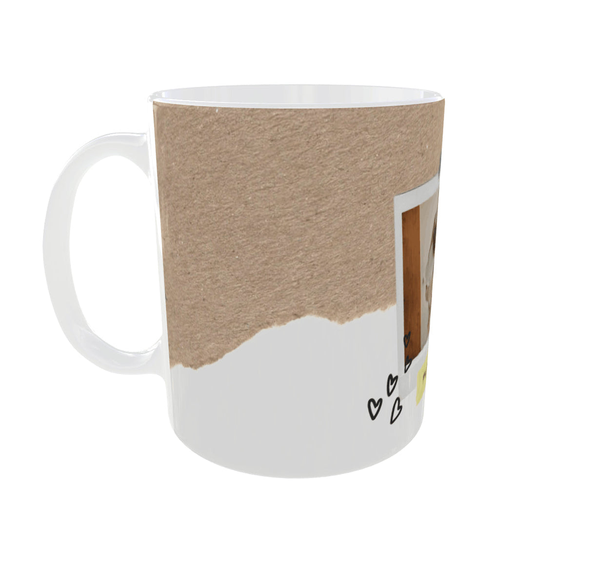 Mug personnalisé photo et texte – Style polaroid souvenir famille (11 oz / 325 ml) Sublimation Store