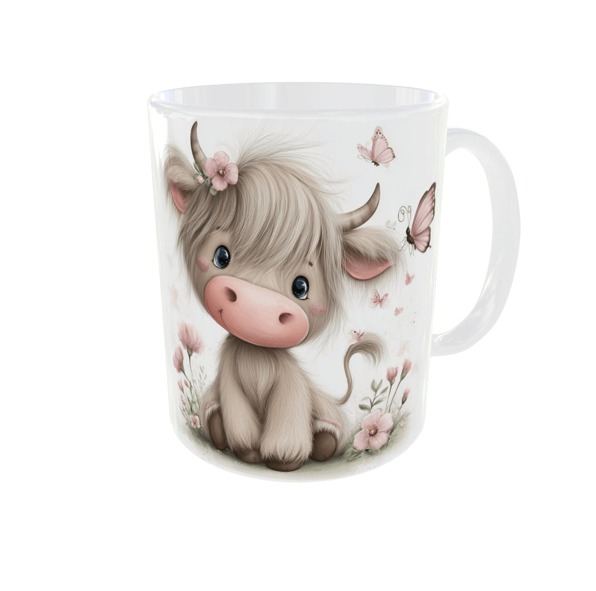 Mug vachette kawaii fleurs & papillons – 11 oz (325 ml) Sublimation Store