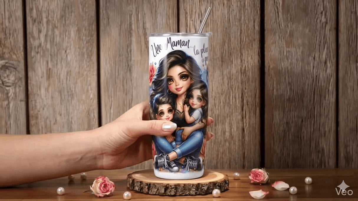 Tumbler Maman Perle – Cadeau Fête des Mères 600 ml Sublimation Store