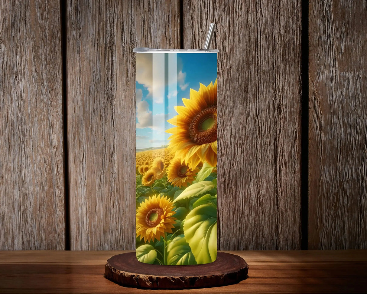 Tumbler Tournesols 20 oz – Gobelet Isotherme Inox Sublimation (env. 600 ml) Sublimation Store