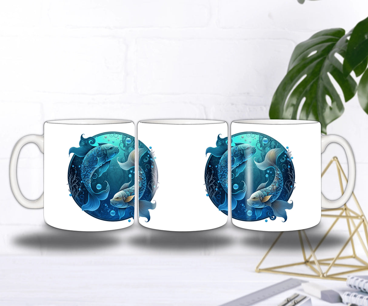 Zodiac 1 – Mug Poissons | Le Rêve des Profondeurs Sublimation Store