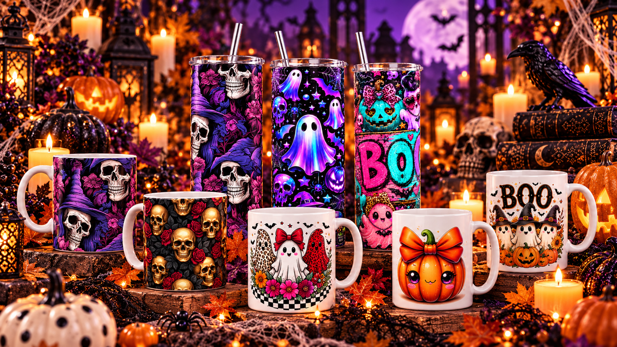 Mug Halloween : 8 modèles gothiques et kawaii imprimés en France Sublimation Store