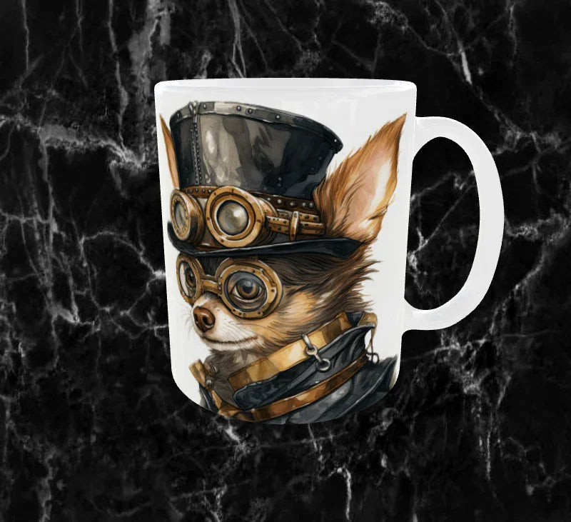 🐶 Mug “Chihuahua Biker” – Style, Fun & Attitude 🕶️