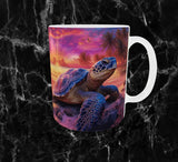 🐢 Mug “Tortue du Soleil” – Voyage au Cœur du Paradis 🌺