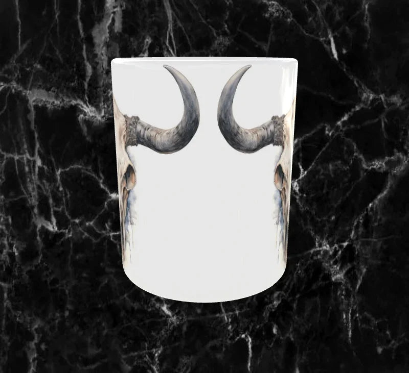 💀 Mug “Crâne de Vache Éternel” – Mystique & Intemporel ⚡