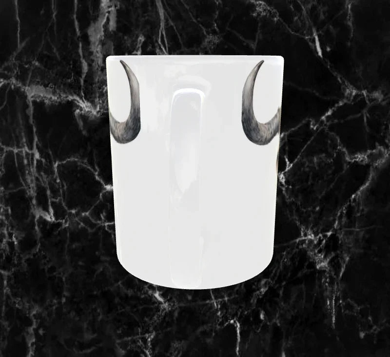 💀 Mug “Crâne de Vache Éternel” – Mystique & Intemporel ⚡