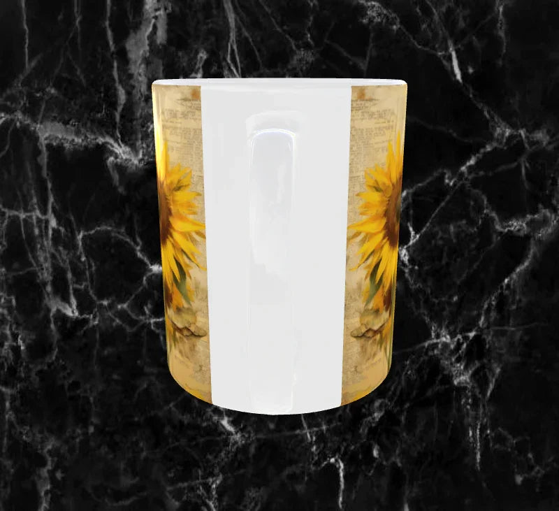 🌻 Mug “Tournesols & Papillons” – Douceur Vintage et Soleil d’Été ☕