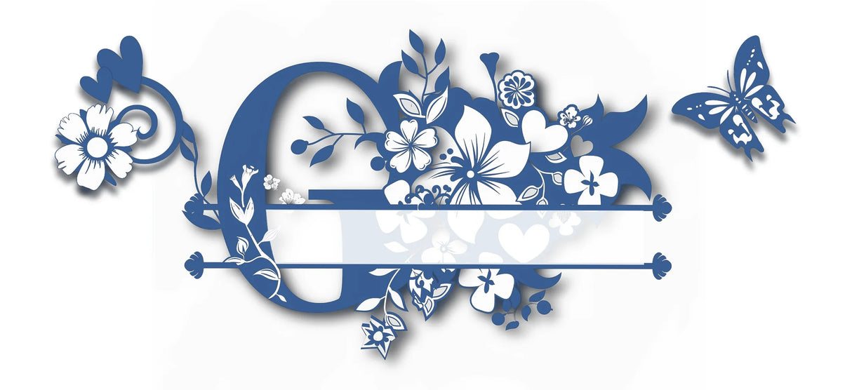 Mug Personnalisé Initiale A–Z – Sublimation Bleue & Prénom au Choix