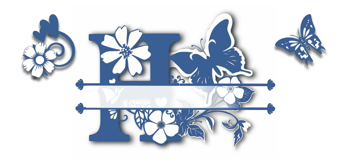 Mug Personnalisé Initiale A–Z – Sublimation Bleue & Prénom au Choix