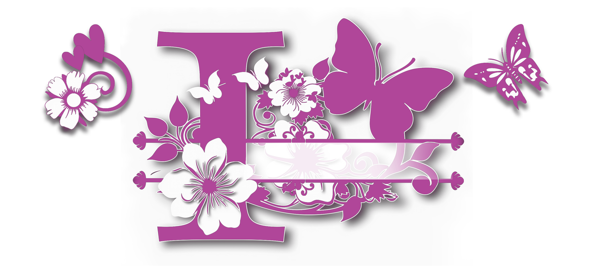 Mug Personnalisé Initiale A–Z – Floral Rose/Violet & Prénom au Choix