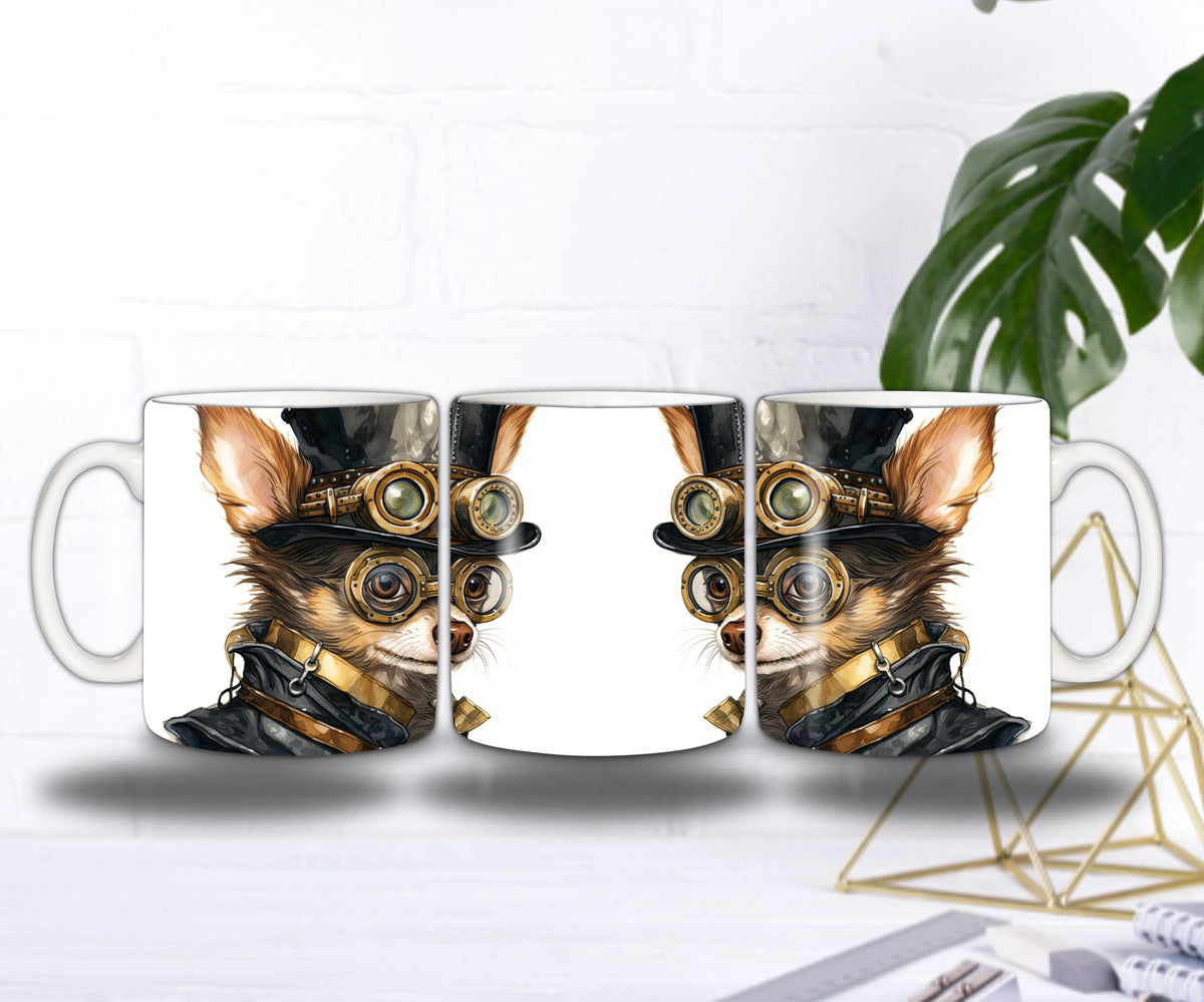 🐶 Mug “Chihuahua Biker” – Style, Fun & Attitude 🕶️