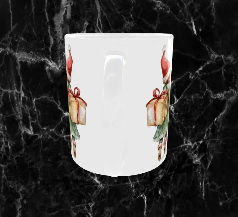 Mug de Noël – Adorables Lutins Porteurs de Cadeaux 🎄