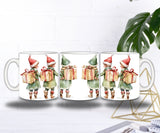 Mug de Noël – Adorables Lutins Porteurs de Cadeaux 🎄