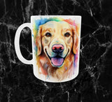 Mug Sublimation Golden Retriever – Cadeau Parfait pour Fans de Chiens 🐶🎨✨