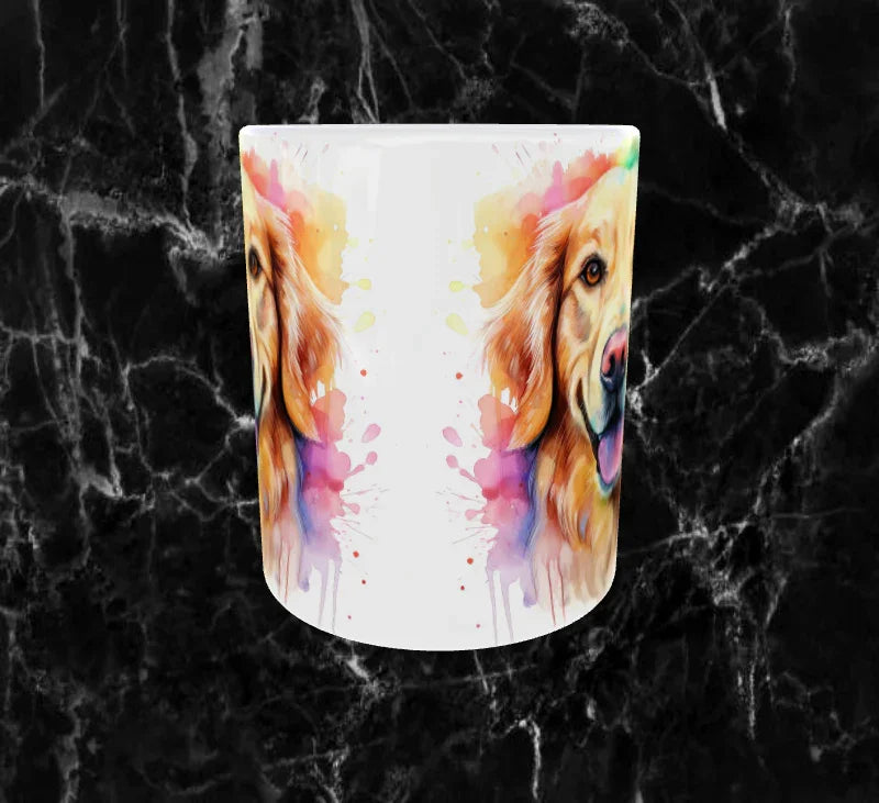 Mug Sublimation Golden Retriever – Cadeau Parfait pour Fans de Chiens 🐶🎨✨